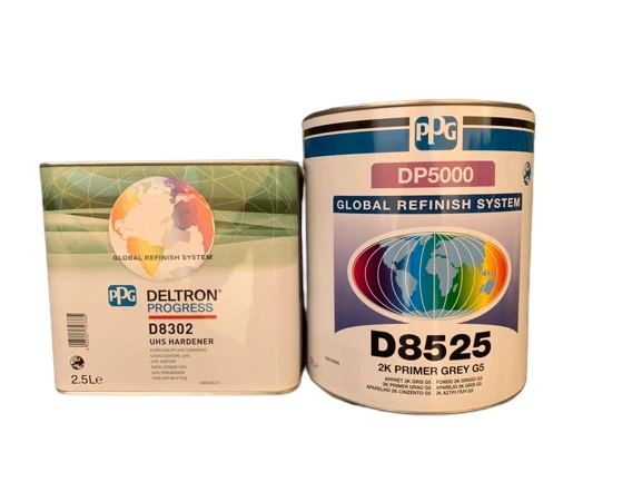 PPG D8525 Fondo 2K G5 3 lt + PPG D8302 Catalizzatore standard 2,5 lt