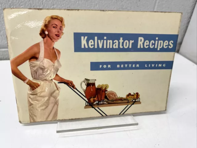 VINTAGE RECIPE BOOK KELVINATOR RECIPES 1960s RETRO MID CENTURY CAFE ADVERTISE