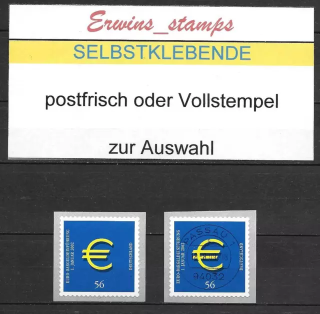 44007 Bund Jahrgang 2002 Mi.-Nr.: 2236 selbstklebend postfrisch VOLLSTEMPEL