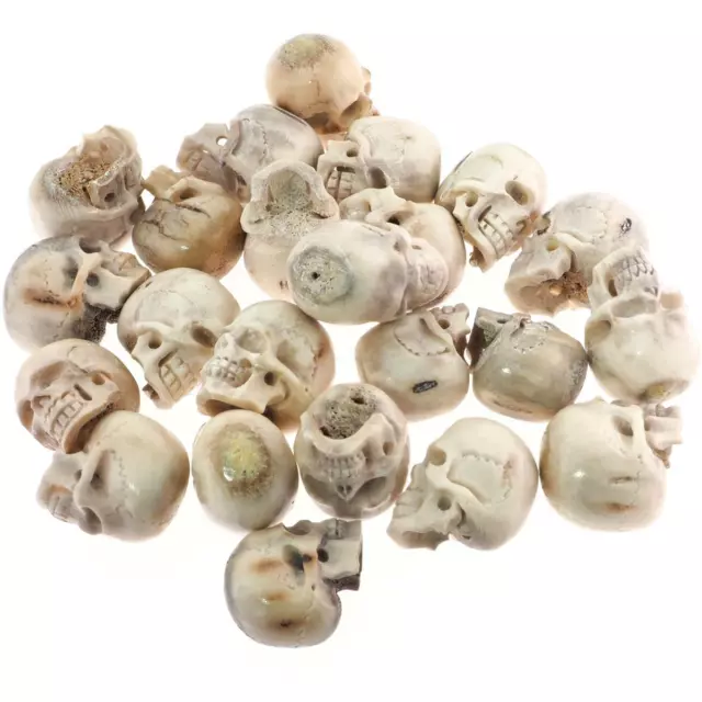 28-31mm Hand Carving Deer Antler Skull Wholesale Lot Bead Cabochon 2