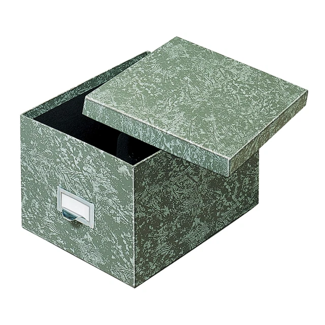 Card File, w/Lid, 1000 Card Capacity, 6"x9", Agate Green