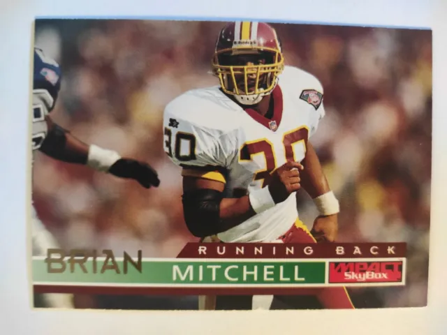 Trading Card NFL Football Brian Mitchell Washington Redskins Skybox 1995