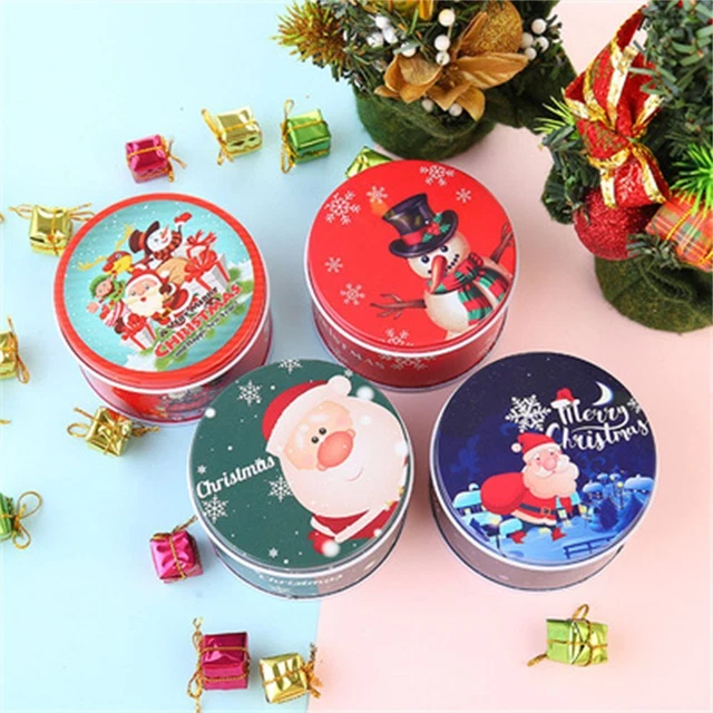 Boîte En Fer Blanc Pour Bonbons De Noël - Décoration Festive Et Pratique Pour Stockage Biscuits
