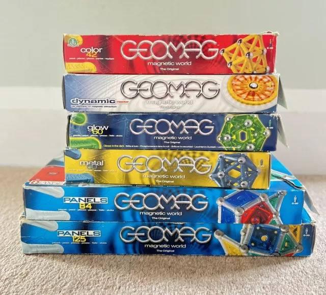 GeoMag Magnetic World Bundle Six Boxes Of GeoMag