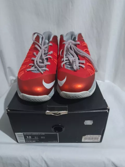 Nike LeBron 10 Air Max Low University Red Size US 12 UK 11 EU 46