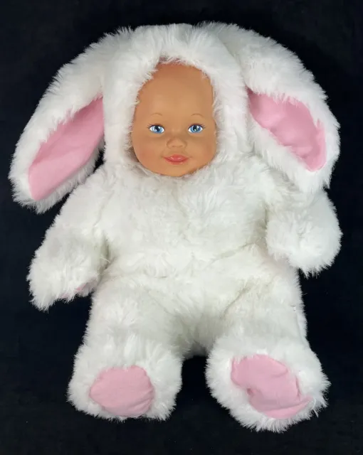 Vintage 1997 Anne Geddes Baby Bunny Doll In Bunny Suit - 34cm