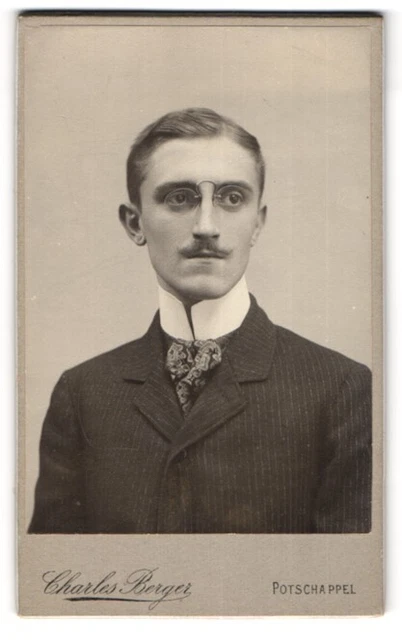 Fotografie Charles Berger, Potschappel, Dresdener-Str. 28, Eleganter Herr mit Z