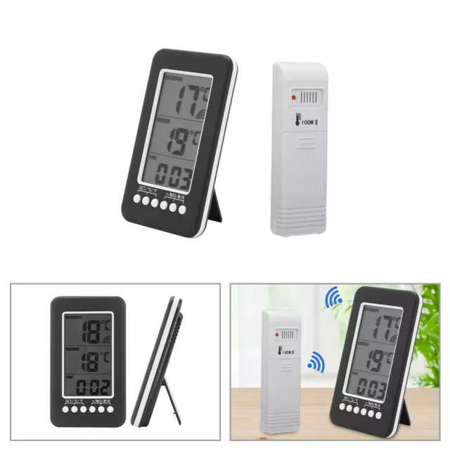 Digital LCD Thermo-Hygrometer Thermometer Wireless Humidity Meter Indoor&Outdoor