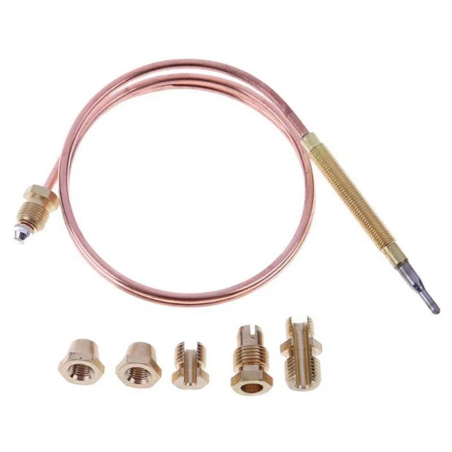 Aupoko Thermocouple Chauffage Extérieur Gaz 410mm M8x1 M6x0.75 Borne Plate