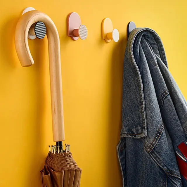 Self Adhesive Wall Hooks Coat Towel Loofah Hat Key Utensils Hanger