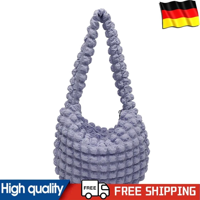 Damen Handtaschen Set 3-teilig - Hobo Umhängetasche, Clutch & Umhängetasche, Aus Weichem PU-Leder