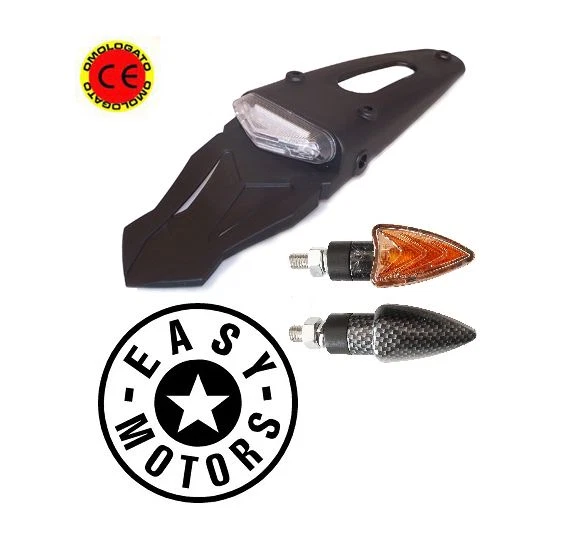 Portatarga Enduro A Led Rtech INTEGRA Inclinazione 30 Gradi Per Uso - Foto 2