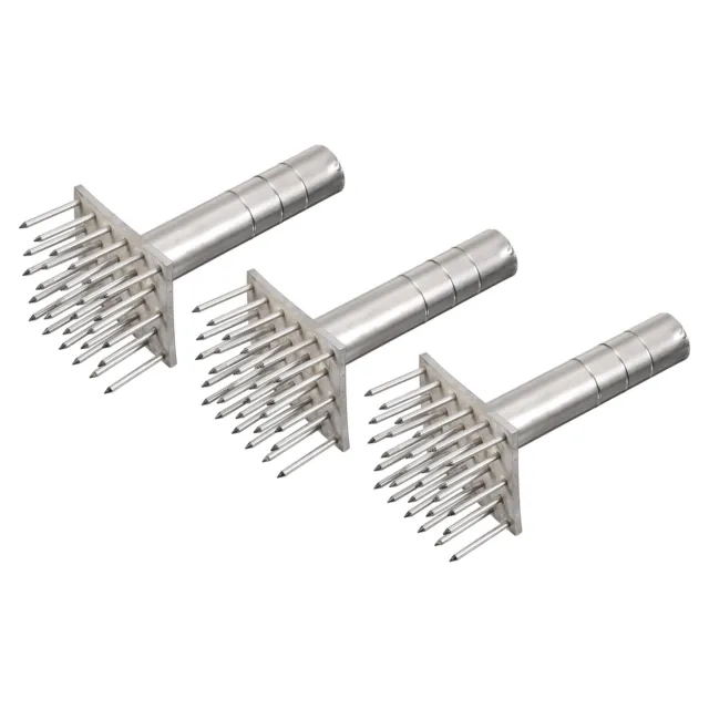Stainless Steel Meat Tenderizer, 3Pcs Meat Mallet Needle Nails Kitchen Tools