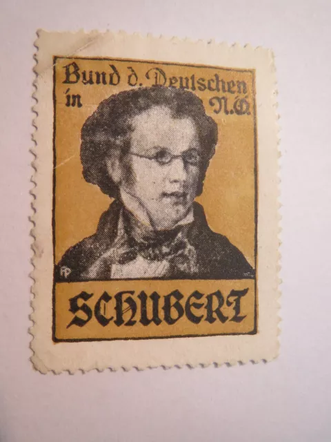 Franz Schubert - Bund der Deutschen in NÖ / Reklamemarke