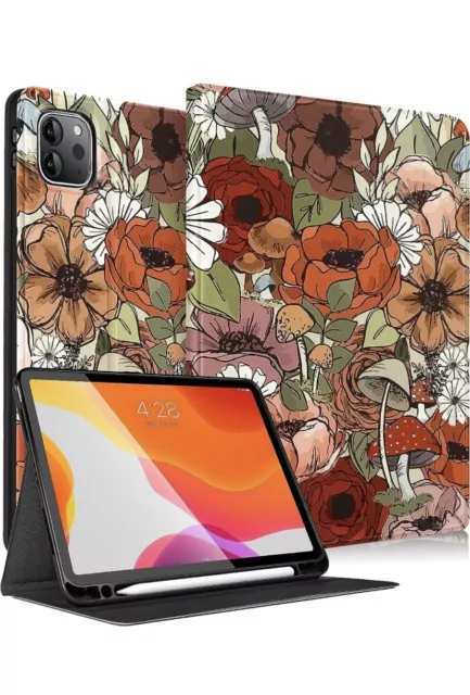 Compatible iPad Pro 11 inch Case with Pencil Holder, Floral Pattern Excellent!