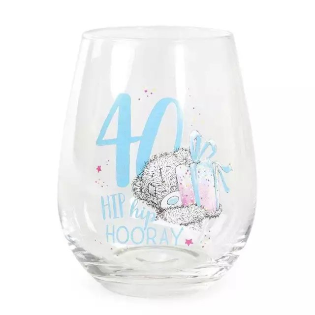 Me To You Stemless Wine Glass 40th