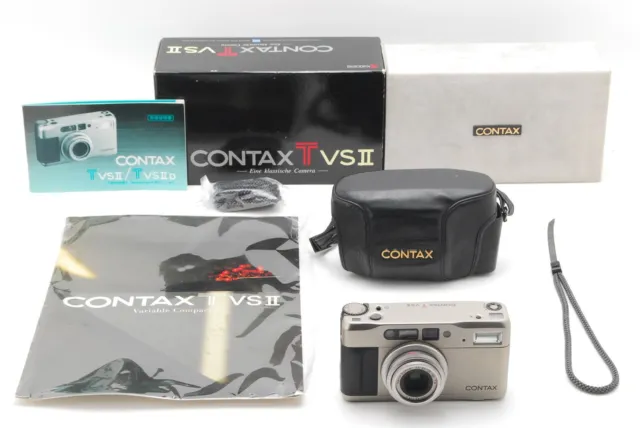 *Top Mint in Box w/ Case* Contax TVS II Point & Shoot 35mm Film Camera JAPAN