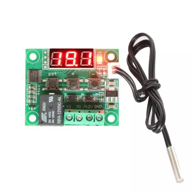 12V Digital Thermostat Temperature Controller Sensor Relay Switch -50C - +110C 3