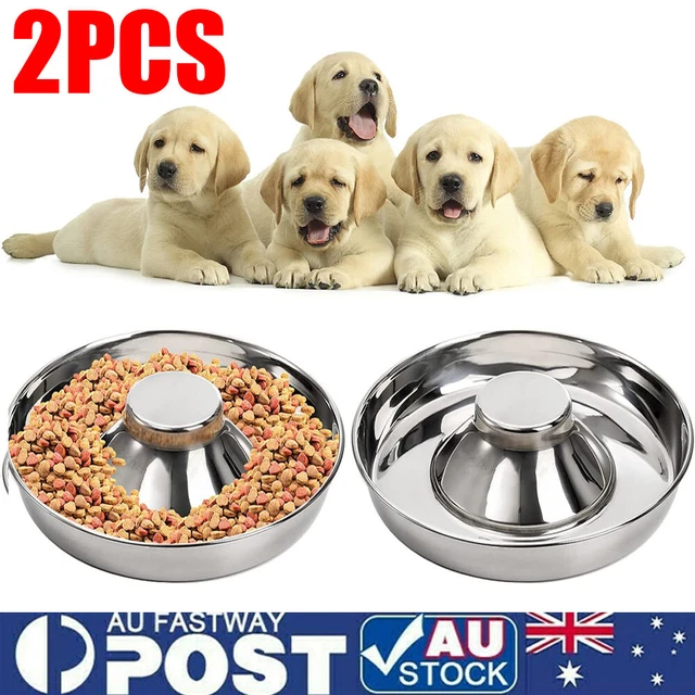 SUPERIOR PET GOODS Feeder Bowl Stainless Dish Puppy Dog Pet Cat Litter