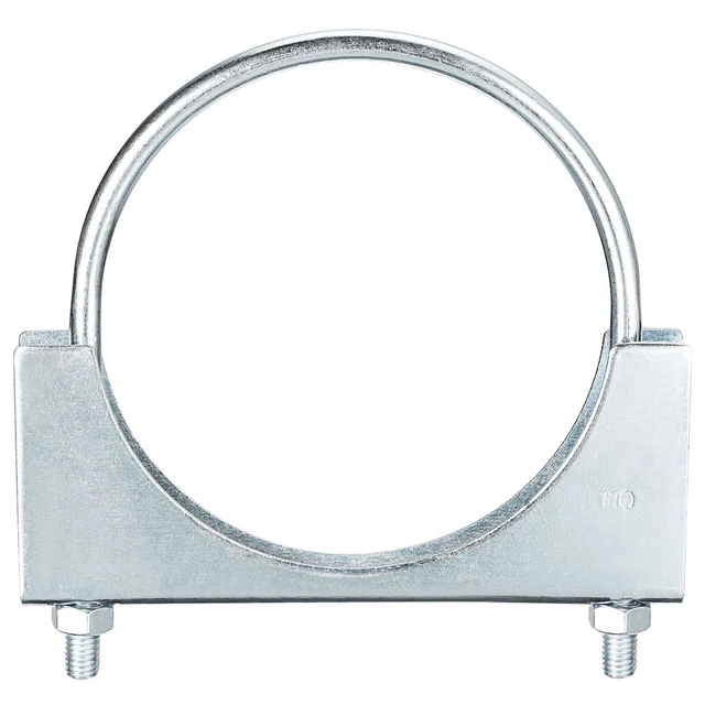 Colliers D'Échappement En U à Boulon Rond - Lot De 4, Diamètre Intérieur 76 Mm - Acier Doux, Pour Voitures, Camping-cars