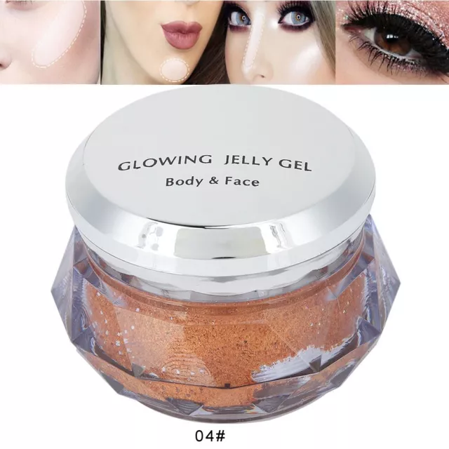 Creamy Glossy Highlighter Face Body Brightening Illuminating Contour Cream VIS