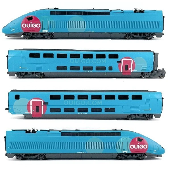 JOUEF RAME TGV Duplex Léopard Orange , Digital Personnages ho Train sncf EUR 107,00 - FR