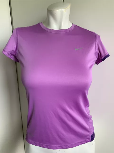 Youth Large Nike Dri-FIT Running lilac short sleeve Technical shirt Girls