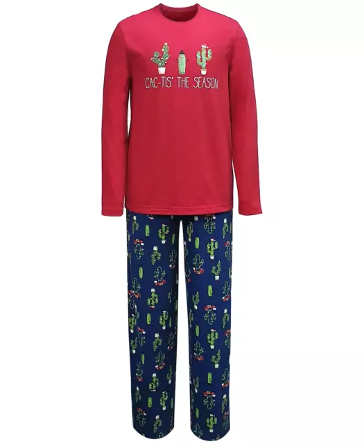 NWT Macys Family PJs Mens Snowflake Pajama Lounge Pants Size M Christmas  Holiday
