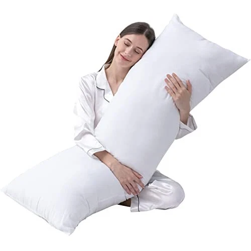 DOWNCOOL Large Body Pillow Insert- Breathable Full Body Pillow for Side Sleep...