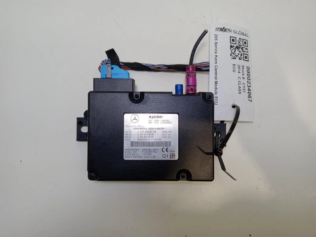 MERCEDES C CLASS Communication Control Module Ecu A2059008118 W205 2014 ...