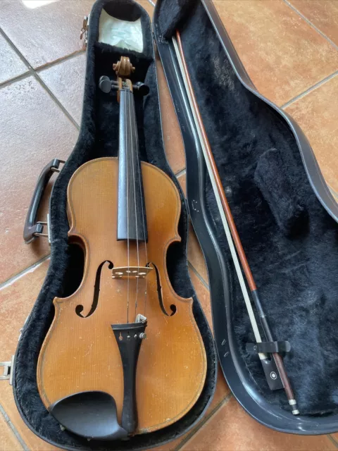 Alte Geige Violine 7/8 mit Koffer