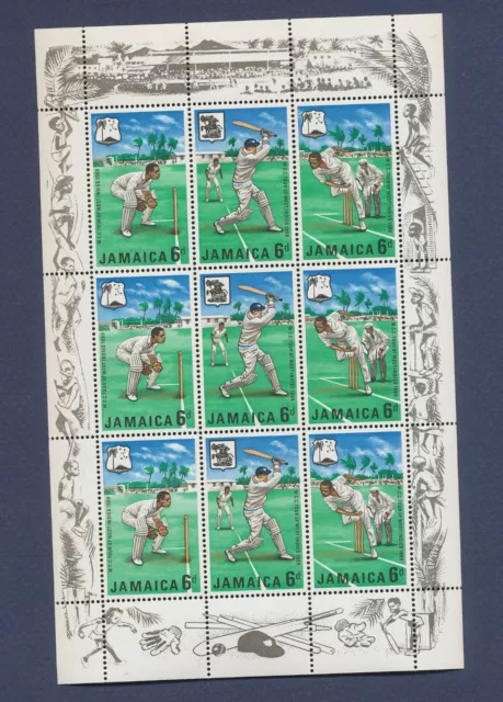 JAMAICA - Scott 268b - MNH  S/S - Cricket Sports - 1968