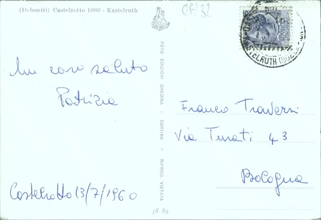 cg282 cartolina castelrotto kastelruth provincia di bolzano trentino 2