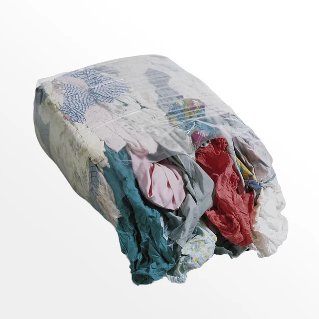 Industrie-Putzlappen 10 Kg – DIN 61650, Bunt Oder Weiß, Jersey-Stoff, Saugstark & Weich