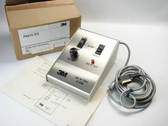3M Model 602 Accessory Alarm Kit 78-8016-3885-5 End Of Copy Alarm (T81)