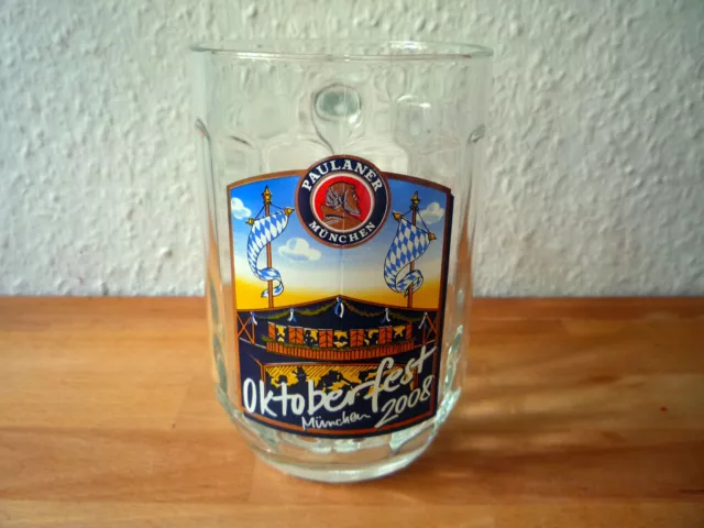 Bierglas Oktoberfest München 2008 - Bier Glas - Bierkrug - 0,5 Liter