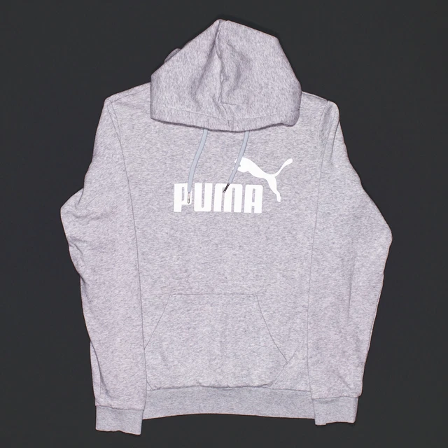 Felpa con cappuccio regolare PUMA donna grigia pullover M