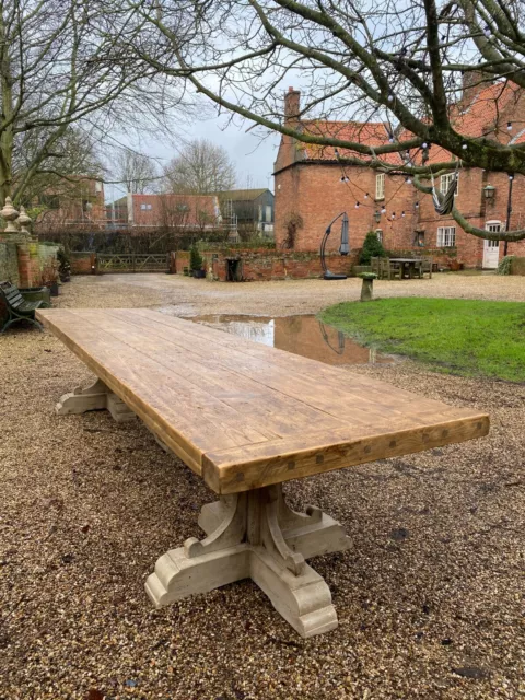 French Rustic 19th Century Refectory Table 3