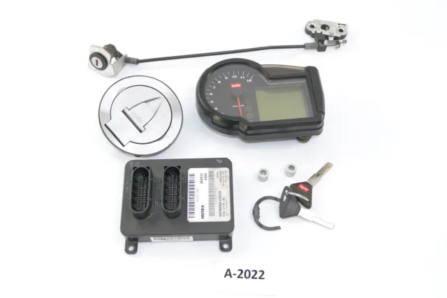 Aprilia RSV 1000 RR Tuono Bj 2006 - speedometer control unit CDI lock set A2022