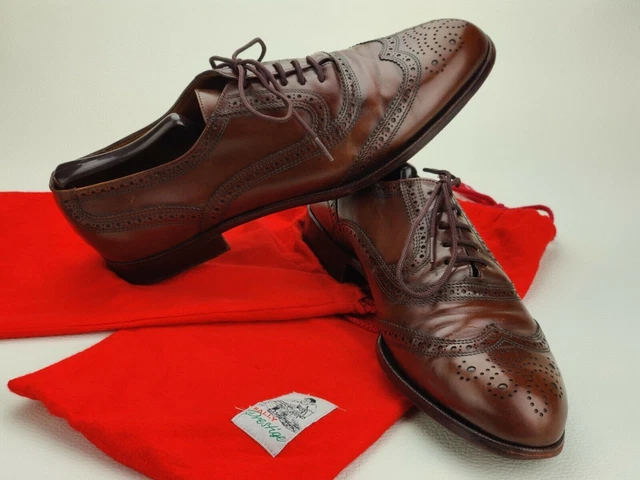 BALLY SUISSE PARAWET Leather Wing Tip Dress Oxfords Shoes  display picture 1