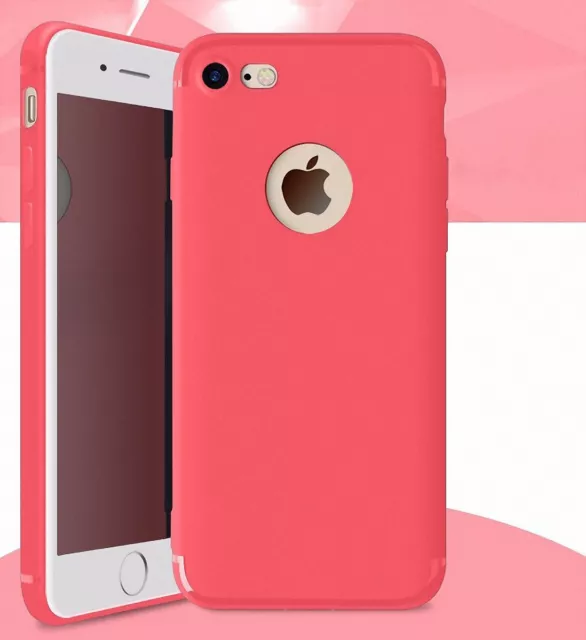 Funda TPU Silicona para Móvil Apple IPHONE 7 Plus Protectora Carcasa Fucsia