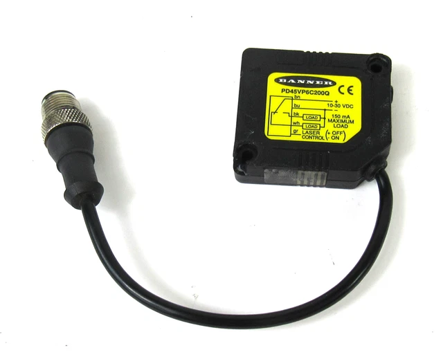 Banner PD45VP6C200Q Photoélectrique Laser Capteur