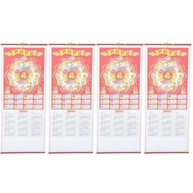 CARTA CALENDARIO PARETE 2024 Zodiaco Ufficio Cartaceo EUR 10,89