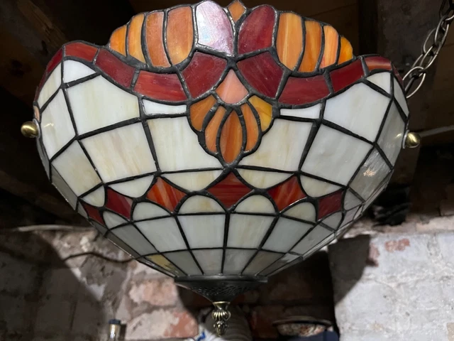 VINTAGE JOHN LEWIS Tiffany style table lamp 25.00 PicClick UK
