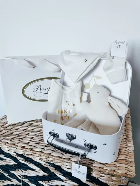 Bonpoint baby neutral unisex gift set 6m gift box Newborn Baby shower