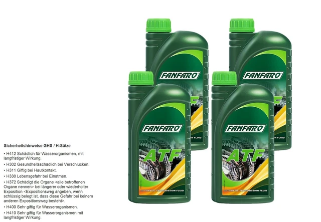4x1 litri olio cambio automatico originale FANFARO ATF universale full synthetic