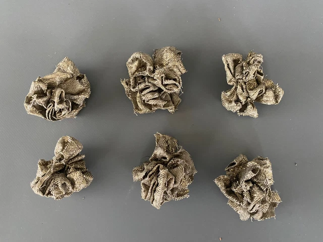 6 Rose di Passamaneria argento antica