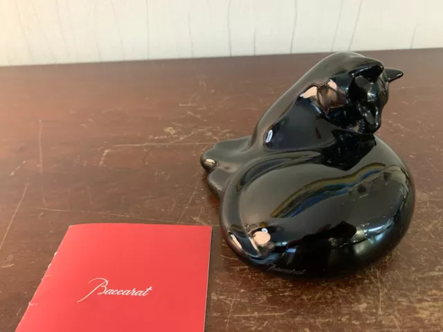 Gato Negro De Cristal De Baccarat modèle1