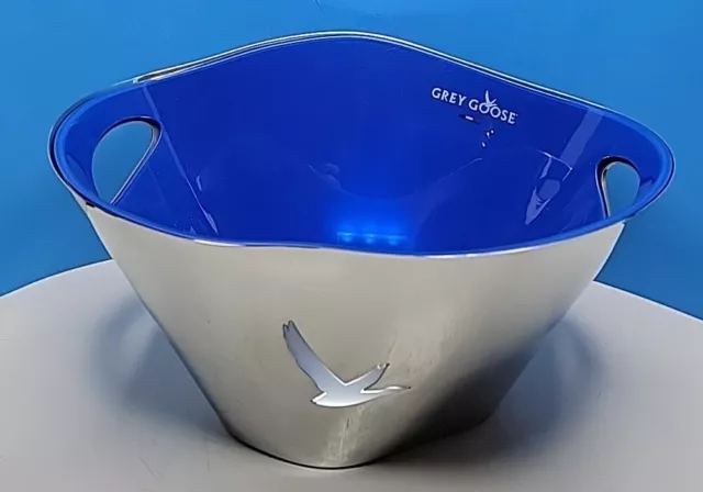 Grey Goose Rechargeable LED Lighted Ice Bucket & Bottle Holder With Adapter. 2