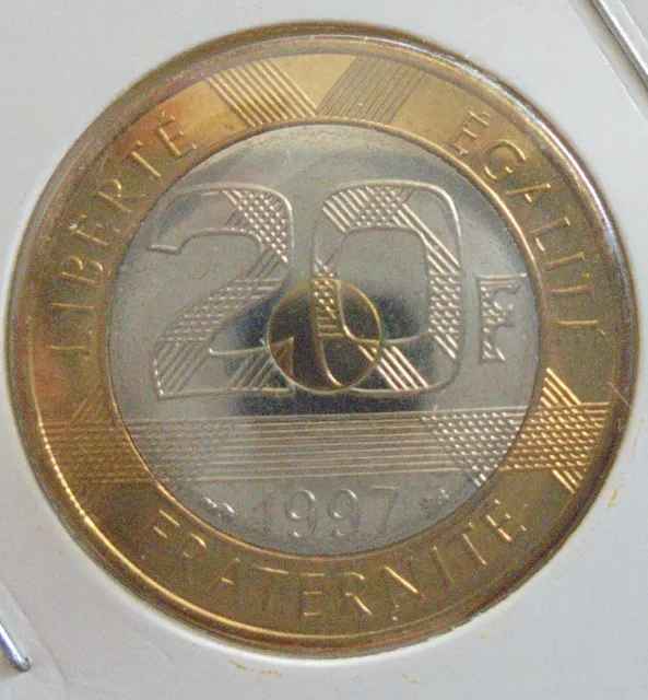 20 franc 1997 semeuse FDC provenance d un coffret bu 1997 piece garantie neuve